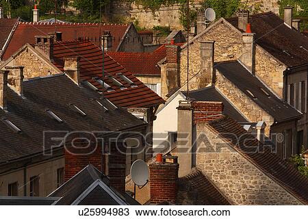 Stock Image - developed, buildings, cottages, construction, city, appearance. Fotosearch