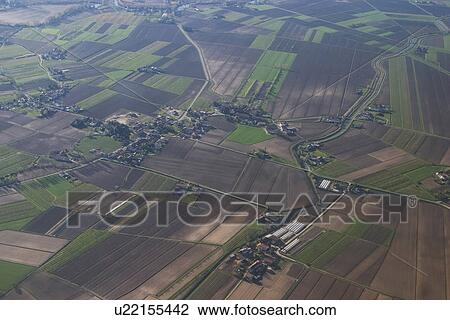 land, aerial view, fields, picturesque, view, aerial View Large Photo Image Stock Image - land, aerial view, fields, picturesque, view, aerial. Fotosearch