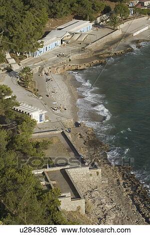 Coastline, Beach, Coast, Building Structure, Building Exterior, Aerial View View Large Photo Image Stock Photograph - Coastline, Beach, Coast, Building Structure, Building Exterior, Aerial View. Fotosearch
