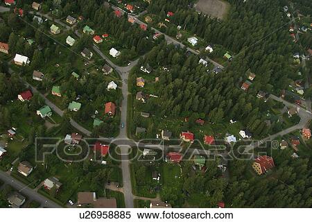 Stock Photography - cottages, building, construction, commerce, cabins, appearance. Fotosearch