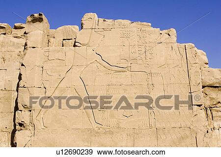 Stock Photo - Carving, Mediterranean Countries, Egypt, Cracked, Ancient. Fotosearch