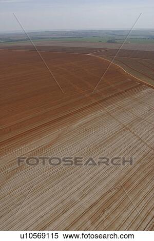 Stock Photography - agricultural land, agriculture, aerial view. Fotosearch