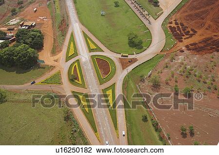 Stock Image - agriculture, countryside, aerial view. Fotosearch