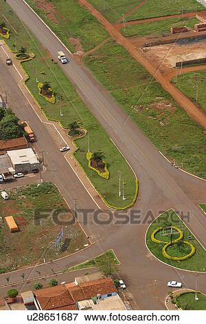 Stock Photo - agriculture, countryside, aerial view. Fotosearch