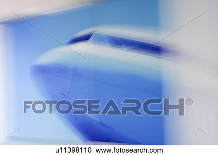 Stock Image - Airplane, Defocused, Close-Up, Air Vehicle. Fotosearch