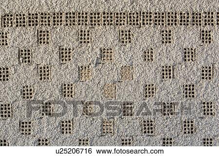 Stock Photograph - Building, Hole, Day, Close-Up, Architectural Feature. Fotosearch
