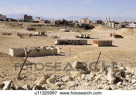 Stock Photo - Arid Landscape, Building Structure, Building Exterior, Building, Abandoned. Fotosearch