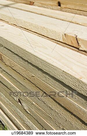 Stock Photo - Beams, Building Material, Lumbering. Fotosearch