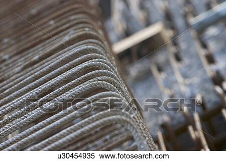Stock Photography - iron, rods, metal, metallic, close-up, hard. Fotosearch