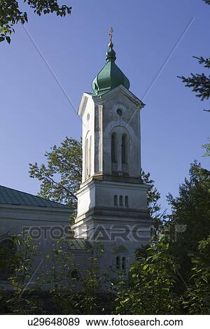 Stock Photo - House, Steeple. Fotosearch