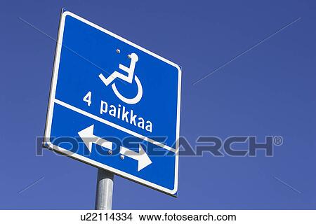 Picture - Blue, Day, Close-Up, Clear Sky, Arrow Sign. Fotosearch