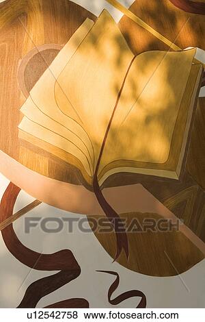 Stock Photo - Close-Up, Indoors, Mural, Painting. Fotosearch