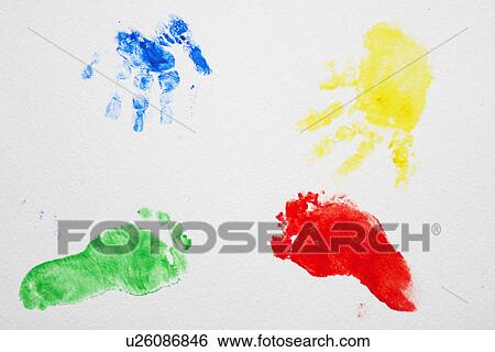 Stock Photograph - surface, marks, footmarks, steps, footprints, appearance. Fotosearch