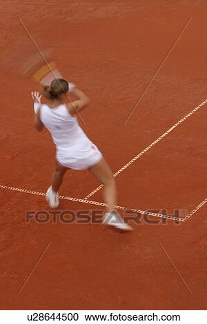 Stock Image - girl, young, young girl, sporty, sports, tennis. Fotosearch