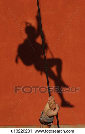Stock Image - repelling, recreation, rescue, construction, grip, feet. Fotosearch