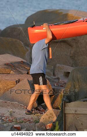 Stock Image - water, sports, waves, rock, fun, coast. Fotosearch