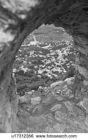 Stock Photograph - Close-Up, Arch, Building Structure, Building Exterior, Black And White, Aerial View. Fotosearch