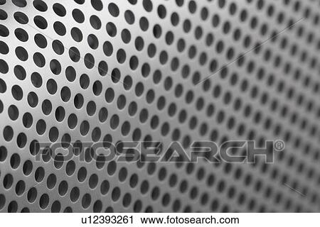 Stock Image - Black And White, Close-Up, Full Frame, Hole, Indoors. Fotosearch