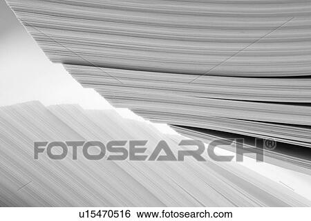 Stock Photograph - books, heap, sheets, paper sheets, note books, text books. Fotosearch