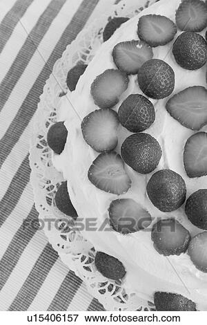Stock Photo - Edible, Black And White, Eatable, Decorated, Close-Up, Arrangement. Fotosearch