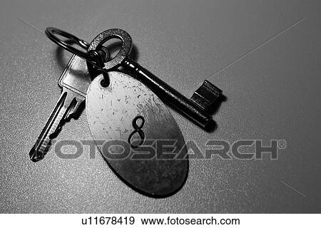 Stock Photo - B&W, Black & White, bw, key, object, objects. Fotosearch