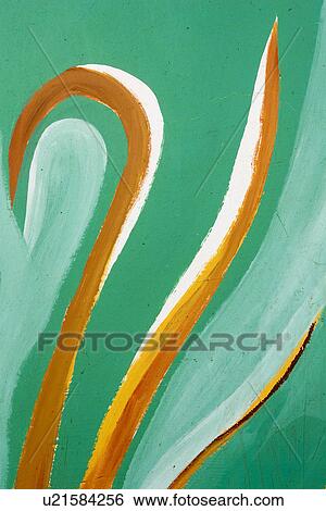 Stock Illustration - Bright, Close-Up, Design, Green, Illustration And Painting. Fotosearch