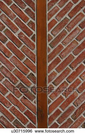 Stock Photograph - brickwork, arrangement, bricks, pattern, wall, appearance. Fotosearch