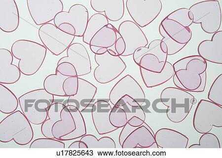 Stock Image - Backgrounds, Candy, Close-Up, Heart Shape. Fotosearch