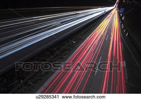 Stock Image - street, outdoors, way, path, road, vehicles. Fotosearch