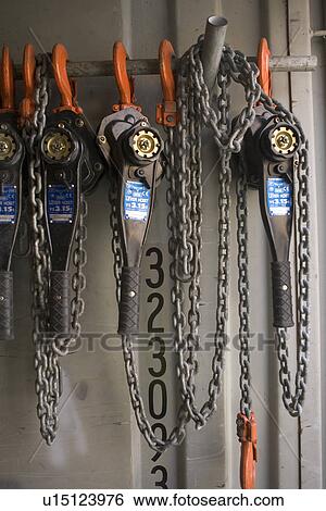 Stock Photograph - Chain, Close-Up, Day, Group Of Objects, Hanging. Fotosearch
