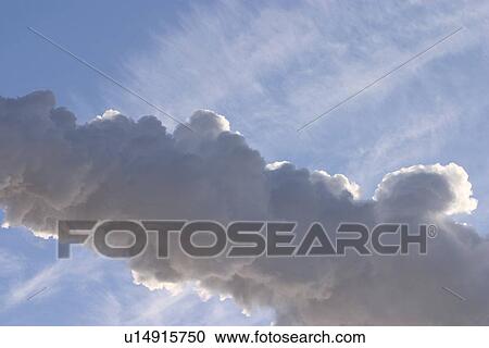 Stock Image - silo, pollute, formation, cloudy, environmental, polluting. Fotosearch