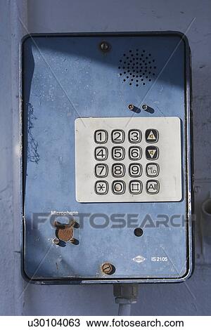Stock Image - Blue, Button, Close-Up, Dial, Full Frame. Fotosearch