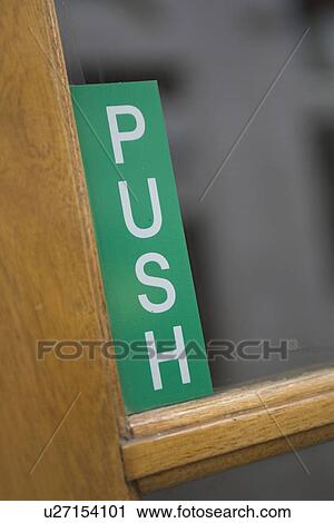 Stock Image - Capital Letter, Close-Up, Door, Focus On Foreground, Green. Fotosearch