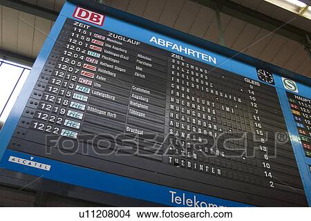 Picture - computer, monitor, columns, time, countries, names. Fotosearch