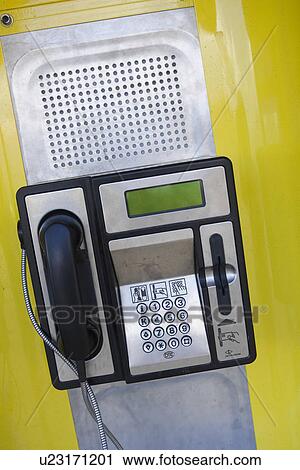 Stock Image - Dial, Booth, Connection, Communications, Close-Up, Apparatus. Fotosearch