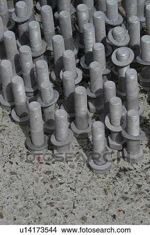 Picture - Nails, Fasteners, Fabricated, Molded, Metallic, Industrial. Fotosearch