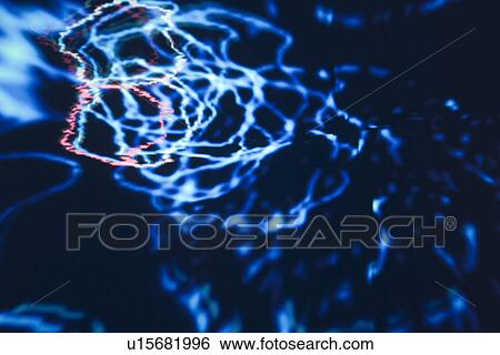 Stock Illustration - Blue, Digitally Generated Image, Design, Close-Up, Abstract. Fotosearch