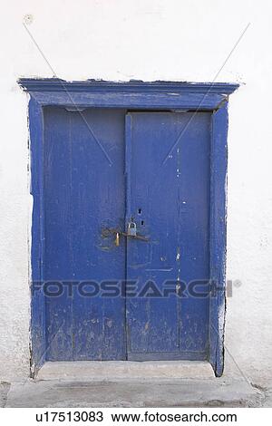 Blue, Close-Up, Damaged, Day, Door View Large Photo Image Stock Image - Blue, Close-Up, Damaged, Day, Door. Fotosearch