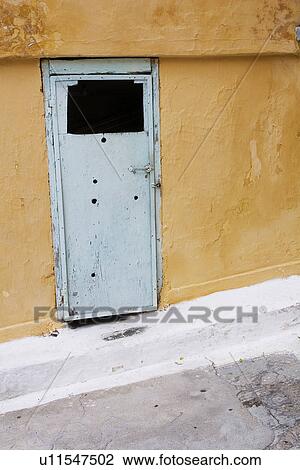 Stock Image - Close-Up, Day, Door, Entrance, Exterior. Fotosearch