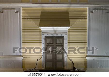 Stock Image - door, louvers, exterior, wall, architecture, detail. Fotosearch