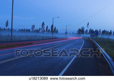 Highway, Street Lights, Abundance View Large Photo Image Stock Photo - Highway, Street Lights, Abundance. Fotosearch