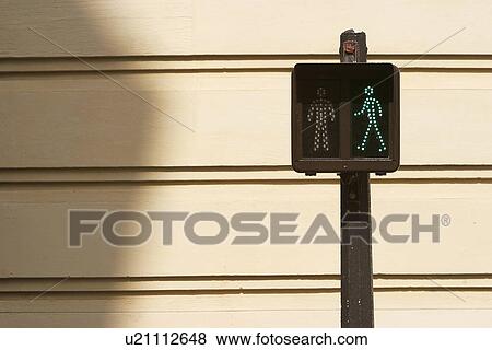 traffic, signal, guide, pole, figure, person View Large Photo Image Stock Photo - traffic, signal, guide, pole, figure, person. Fotosearch