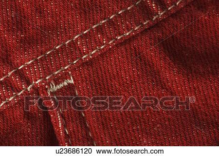 Stock Image - Casual Clothing, Close-Up, Denim, Full Frame, Indoors. Fotosearch