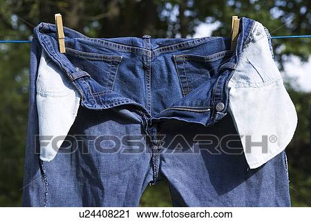 Close-Up, Clothes Peg, Clothesline, Day, Denim View Large Photo Image Stock Image - Close-Up, Clothes Peg, Clothesline, Day, Denim. Fotosearch