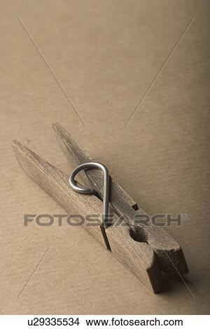 Picture - peg, pin, clothes peg, clothes pin, fastener. Fotosearch
