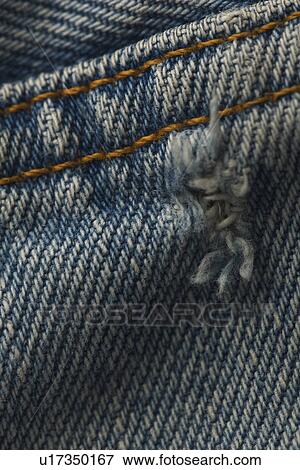 Stock Photo - Blue, Close-Up, Denim, Fabric, Full Frame. Fotosearch