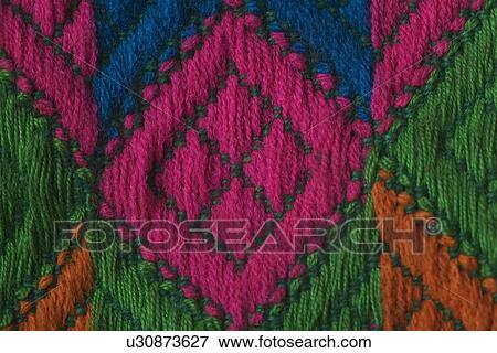 Close-Up, Crafted, Detail, Embroidery, Fabric View Large Photo Image Stock Photo - Close-Up, Crafted, Detail, Embroidery, Fabric. Fotosearch