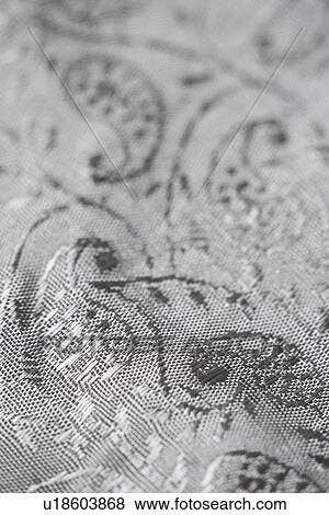 Stock Photo - Close-Up, Design, Embroidery, Fabric, Full Frame. Fotosearch