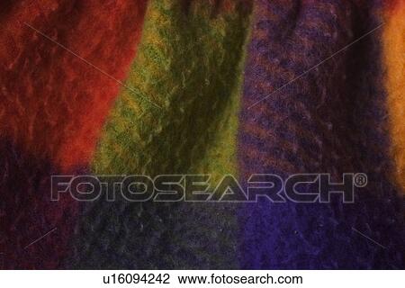 Stock Image - Close-Up, Design, Fabric, Flannel, Fold. Fotosearch