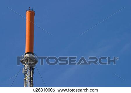 Stock Photography - chimney, clouds, contaminating. Fotosearch